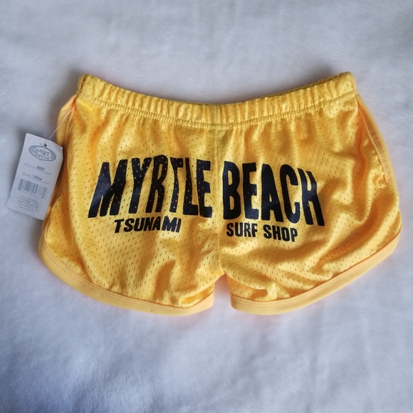 Exist Pants - #ClosetClearoutSale - Myrtle Beach golden yellow mesh gym shorts